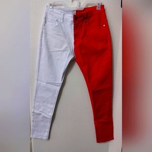 Men's Two-Tone Skinny Jeans